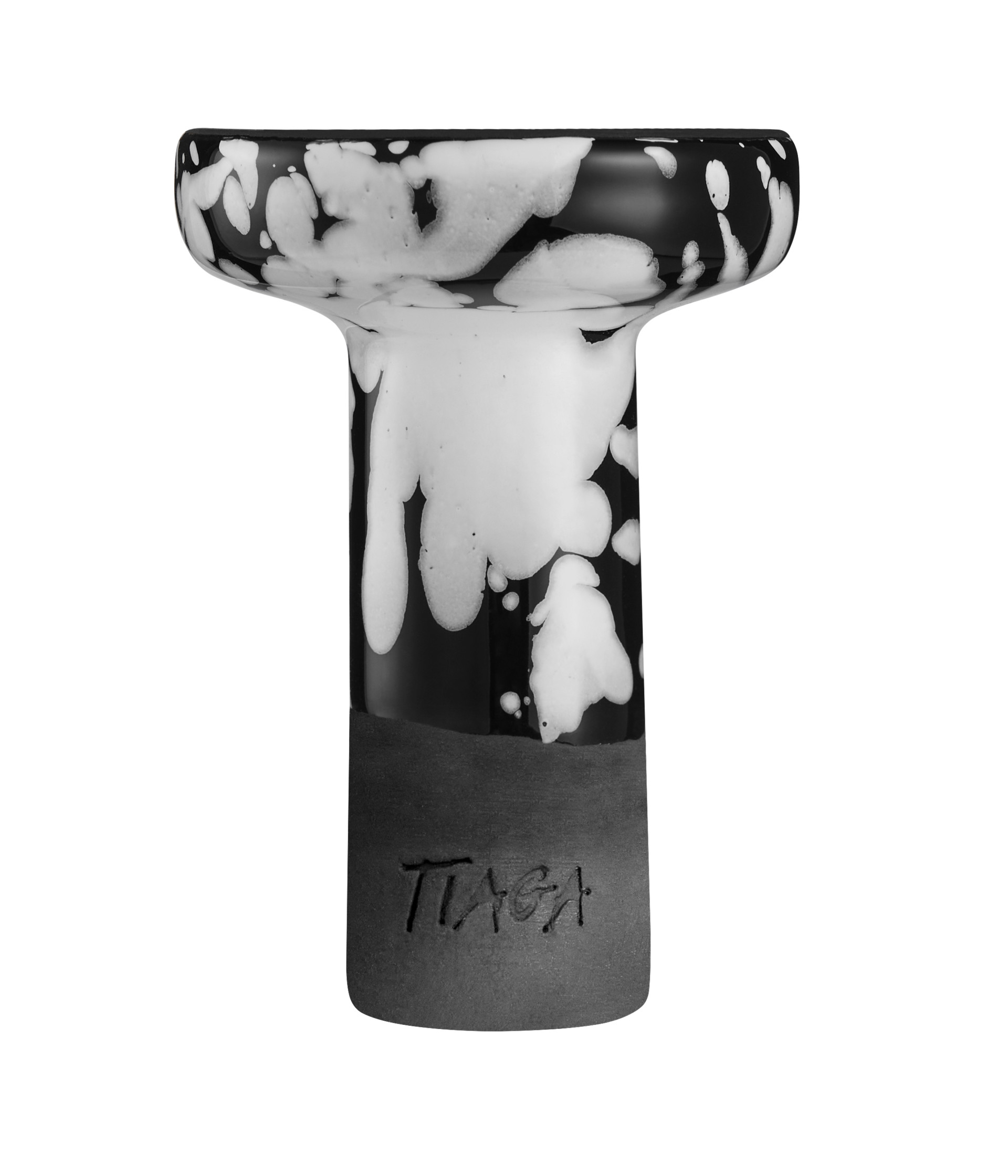 Чаша Tiaga Drops Black White