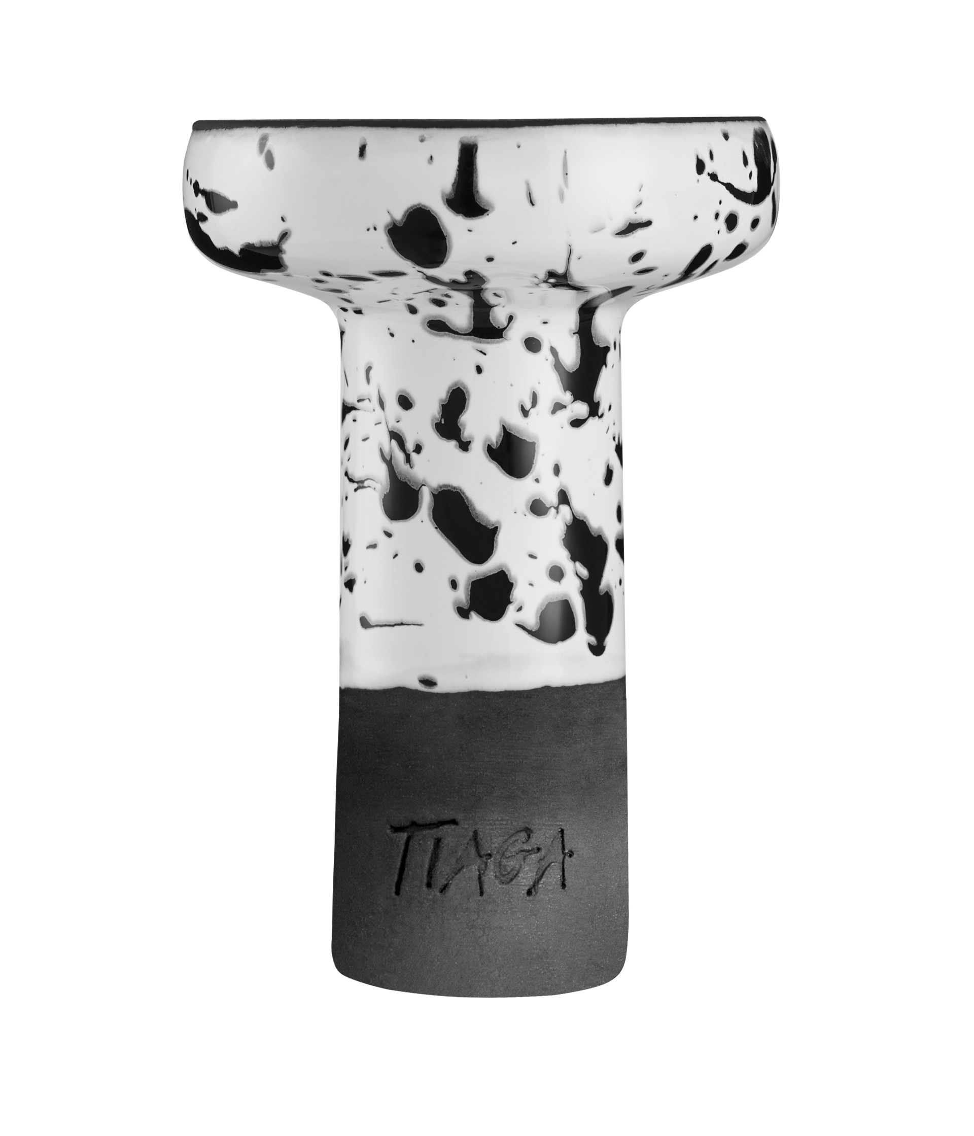 Чаша Tiaga Drops White Black