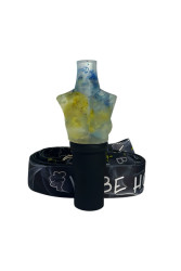 Персональний Мундштук для Кальяна Vibe Hookah Flower Tit`s  Сине-желтый