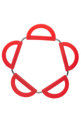 Килимок під колбу розкладний Red