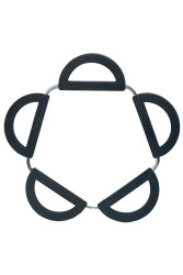 Килимок під колбу розкладний Black
