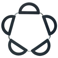 Килимок під колбу розкладний Black