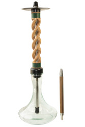 Кальян Snake Hookah Triple Spiral Green Walnut