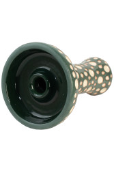 Чаша для Кальяну ETNA Phunnel Dot Glaze Dark Green
