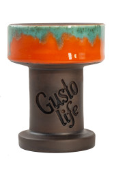 Чаша для Кальяну Gusto Bowls Rook Glaze Orange/Green
