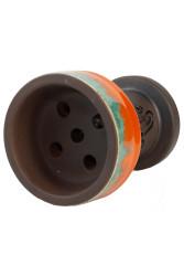 Чаша для Кальяну Gusto Bowls Rook Glaze Orange/Green