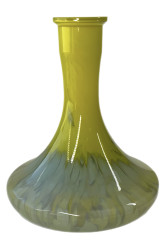 Колба для кальяну Україна Craft Жовто - Біла