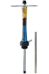 Кальян Aroma Hookah X-Ray Epoxy Dark Wood Blue/Wine