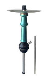 Кальян Khmara Vector Prime Green (Silver plate. black hose)