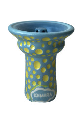 Чаша для кальяну Khmara Tulipa-F Blue Bubble Yellow