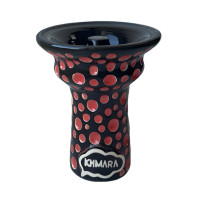 Чаша для кальяну Khmara Tulipa-F Black Bubble Red