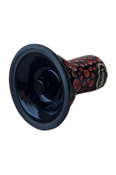 Чаша для кальяну Khmara Tulipa-F Black Bubble Red