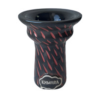 Чаша для кальяну Khmara Tulipa-D Black Beam Red