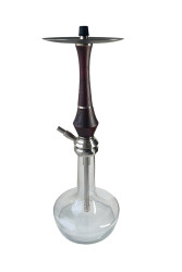 Кальян Khmara Zirka Carving Sirius Electro Red (Silver plate, black hose)