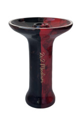 Чаша для Кальяну 2х2 Bomb Phunnel Glaze Double Marble Red/Black