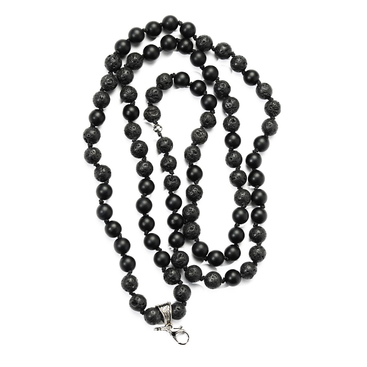 Буси з натурального каменю Lavart Beads Black