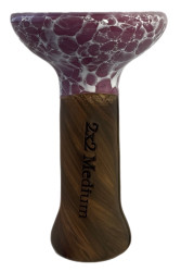 Чаша для Кальяну 2х2 Medium Marble Purple