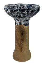 Чаша для Кальяну 2х2 Medium Marble Black