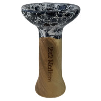 Чаша для Кальяну 2х2 Medium Marble Black
