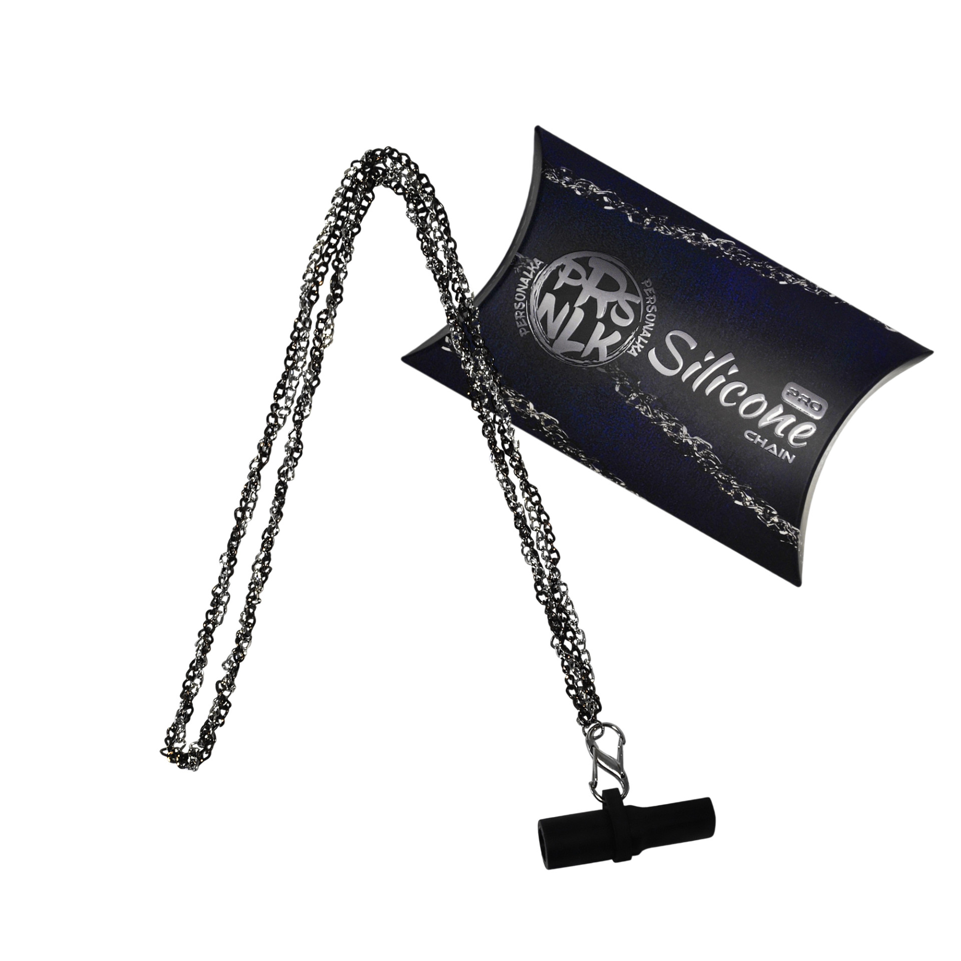 Персональний мундштук для Кальяну Personalka Pro Chain Black Silver
