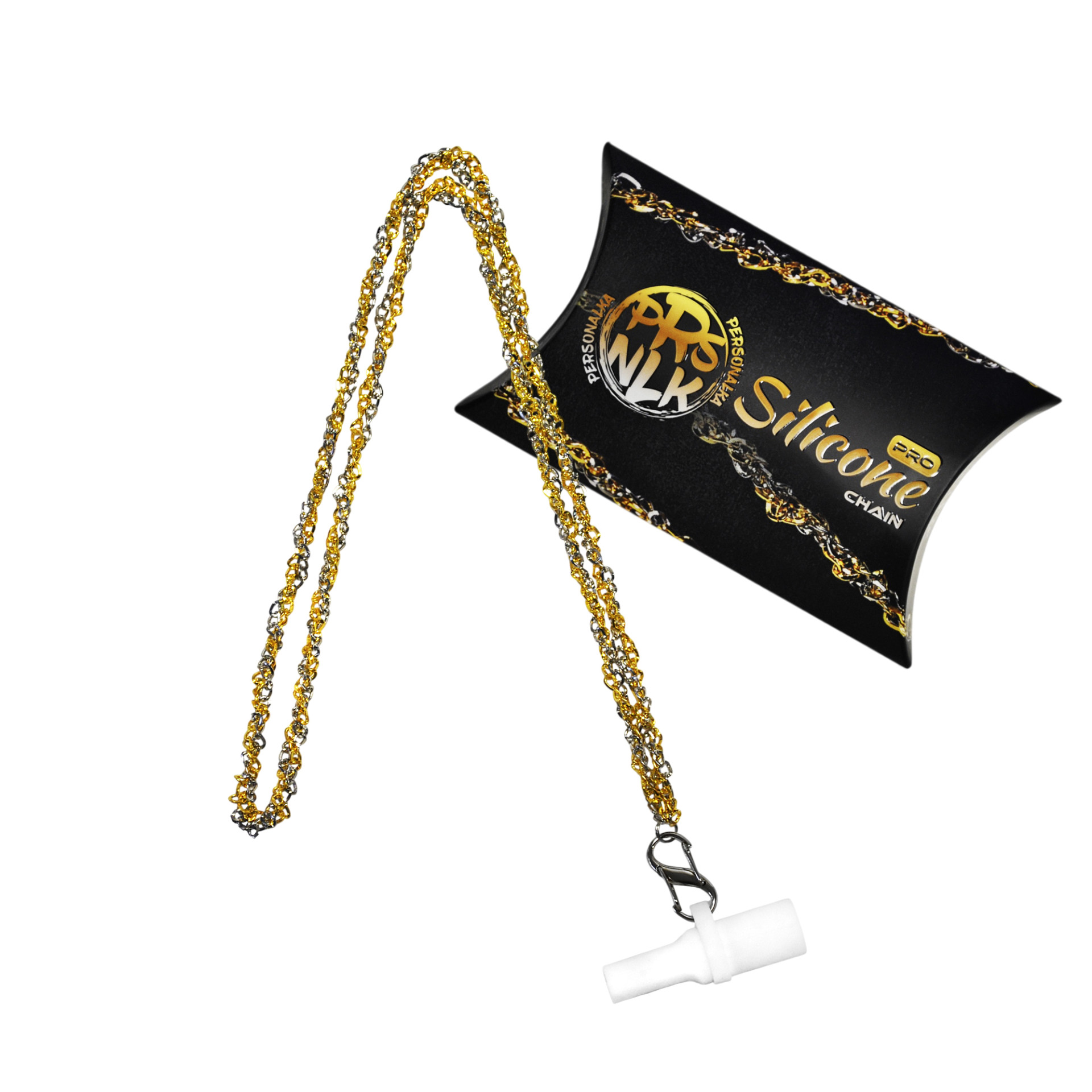 Персональний мундштук для Кальяну Personalka Pro Chain Gold Silver