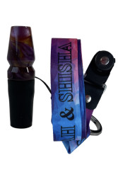 Персональный Мундштук для Кальяна Mistify Epoxy Twice Gold Violet