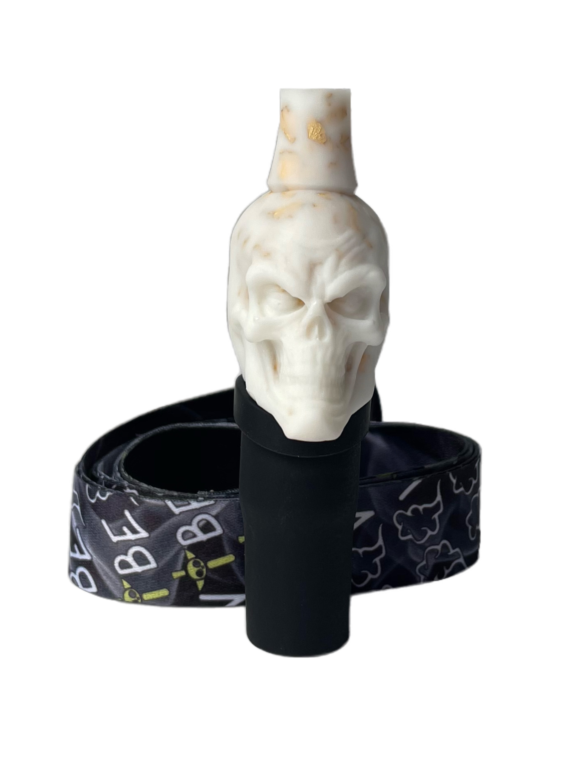 Персональный Мундштук для Кальяна Vibe Hookah Skull White