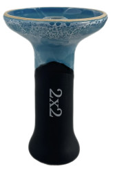 Чаша для Кальяну 2х2 Medium Blue/Black