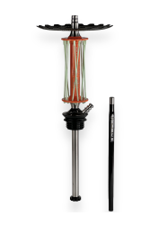 Кальян Trumpet Hookah Rider W40 Помаранчево- біло-зелений