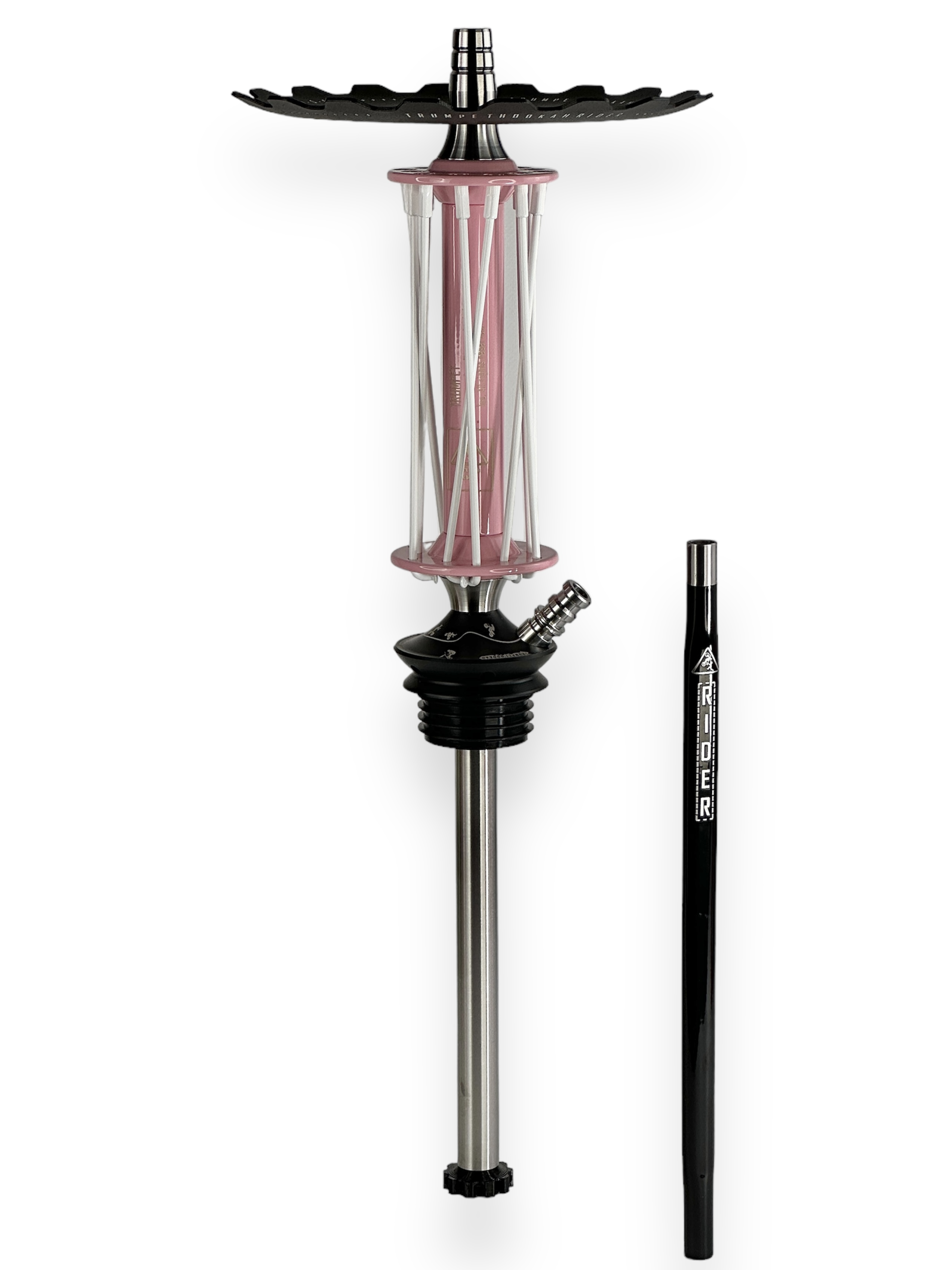 Кальян Trumpet Hookah Rider W40 Рожево-Білий