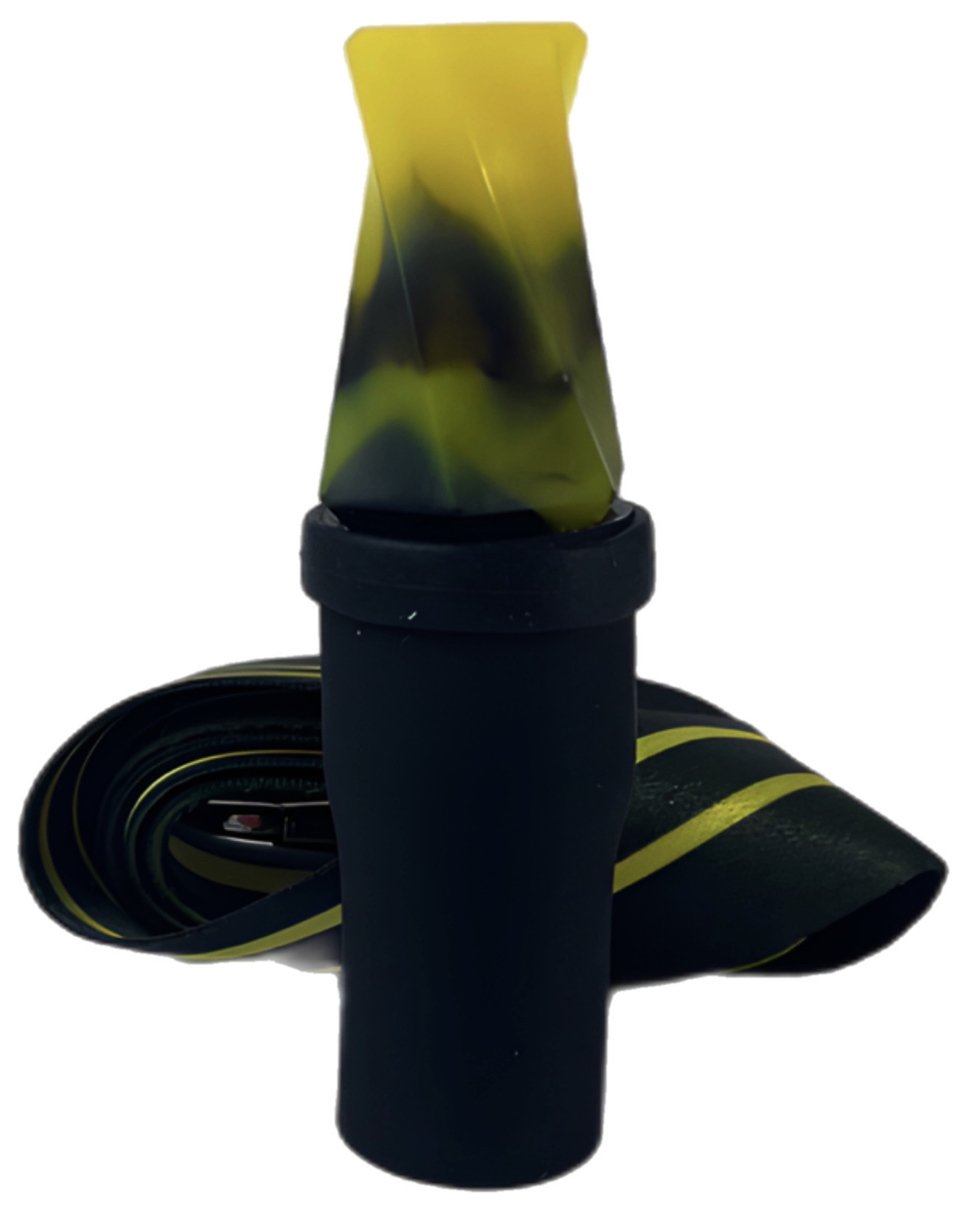 Персональний мундштук для Кальяну VantaBlack Tornado Yellow