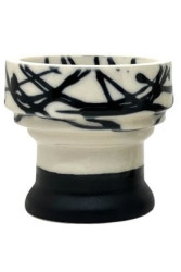 Чаша для кальяна Sweet Bowls Ring Glaze White