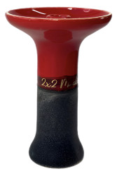 Чаша для Кальяну 2х2 Bomb Phunnel Glaze Red/Black