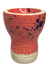 Чаша для Кальяну GrynBowls Mummy Glaze Pink (Blue dots)