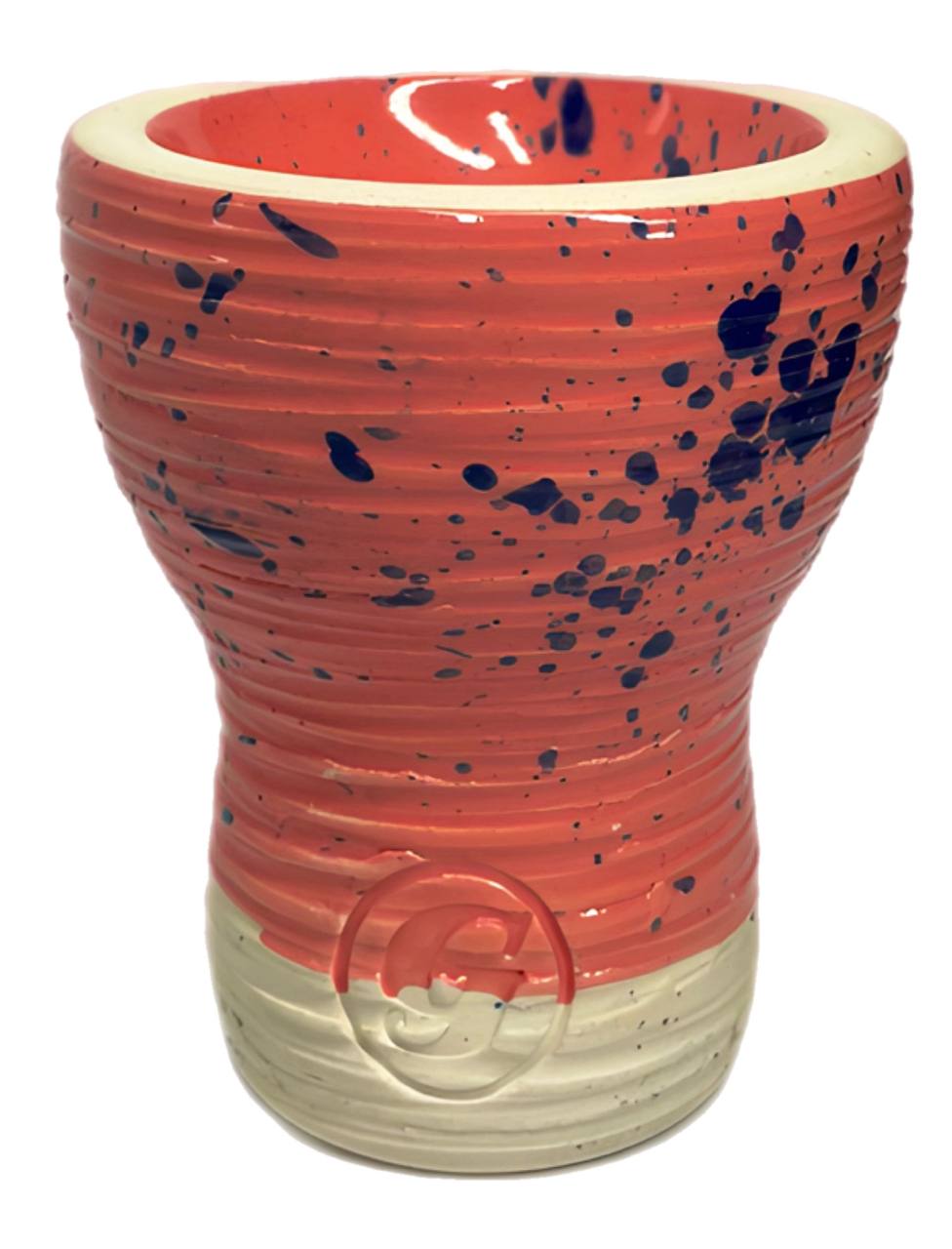 Чаша для Кальяну GrynBowls Mummy Glaze Pink (Blue dots)