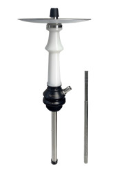 Кальян Khmara Vector Prime White (Silver plate. white hose)