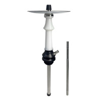 Кальян Khmara Vector Prime White (Silver plate. white hose)