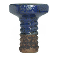 Чаша для Кальяна Telamon Evil Screw Glaze Черно - Фиолетовая