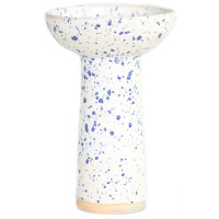 Чаша для Кальяна Gusto Bowls Classic Phunnel Glaze Белая в Синюю точку