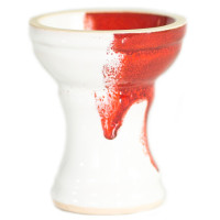 Чаша для Кальяну Gusto Bowls Turkish 2.0 Glaze Біло - Червона