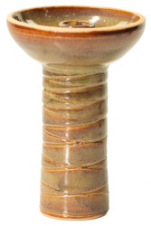 Чаша для Кальяну Gusto Bowls Classic Phunnel Glaze II Зелено - Коричневий