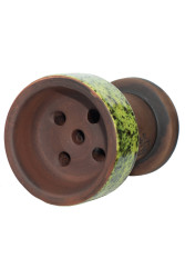 Чаша для Кальяну Gusto Bowls Rook Зелена в крапку