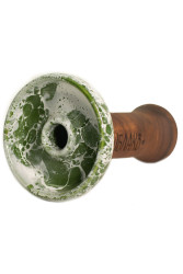 Чаша для Кальяну Облако Phunnel L Glaze top Зелений мармур