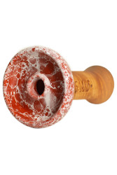 Чаша для Кальяну Облако Phunnel L Glaze top Кораловий мармур