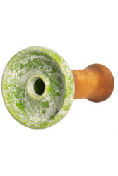 Чаша для Кальяну Облако Phunnel L Glaze top Салатовий мармур