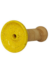 Чаша для Кальяну Облако Phunnel M Glaze top Жовтий в точку