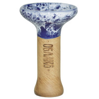 Чаша для Кальяна Облако Phunnel M Glaze top Синий мрамор