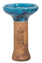 Чаша для Кальяну Облако Phunnel M Glaze top Блакитний ч.мармур