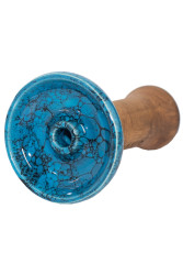 Чаша для Кальяну Облако Phunnel M Glaze top Блакитний ч.мармур