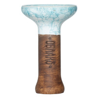 Чаша для Кальяна Облако Phunnel M Glaze top Бело-бирюзовый мрамор